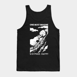 One Must Imagine Sisyphus Happy Tank Top